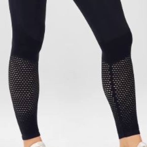 Fabletics Pants - Fabletics High-Waisted Seamless Mesh Legging